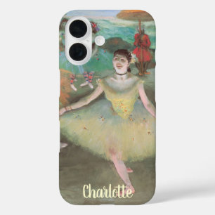 Dancer with Bouquet, Curtsying by Edgar Degas iPhone 16 Case