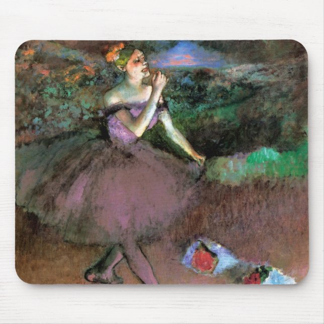 Dancer with Bouquets by Degas Mouse Pad (Front)