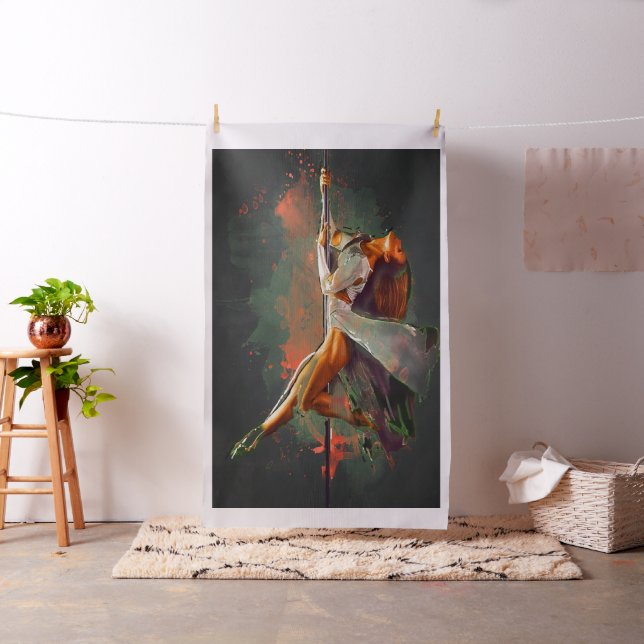 Dancer With Pole   -Lg Print Fabric (In Situ)