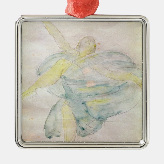Dancer with Veils Metal Ornament (Front)