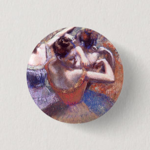 Dancers 1899 Edgar Degas    1 Inch Round Button
