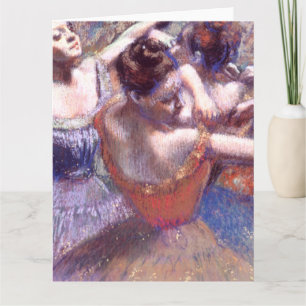 Dancers 1899 Edgar Degas Card