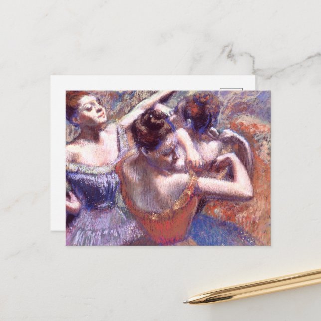 Dancers 1899 Edgar Degas  Postcard (Front/Back In Situ)