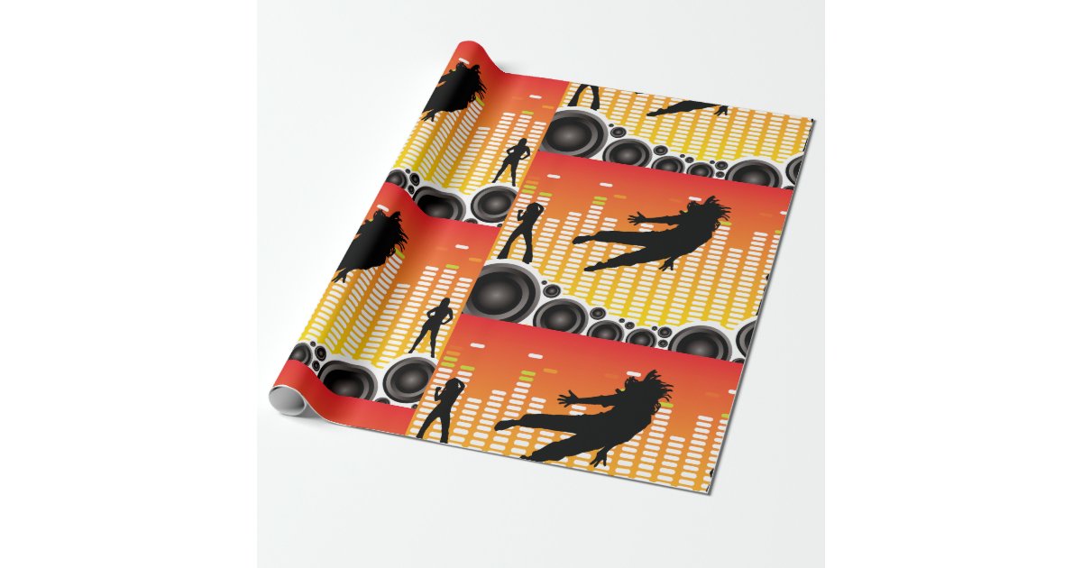 Dancers And Speakers Wrapping Paper Zazzle