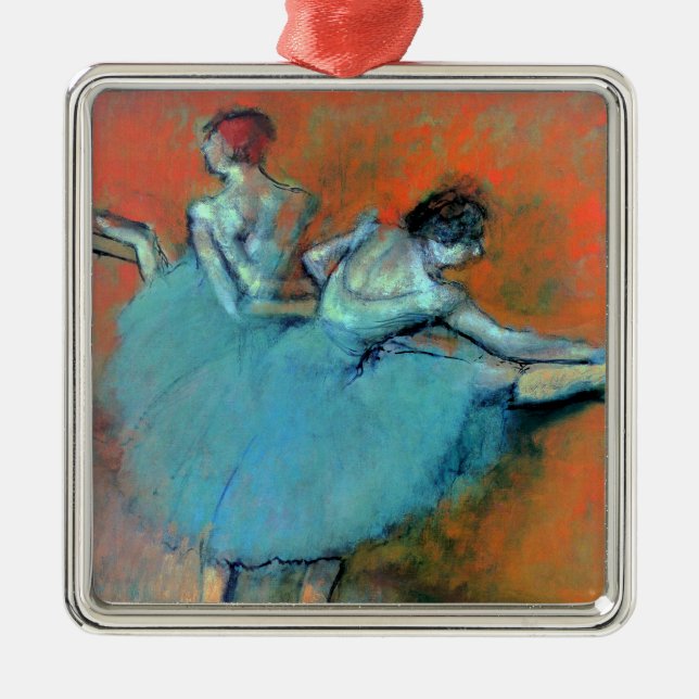Dancers at the Bar by Degas Metal Ornament (Front)