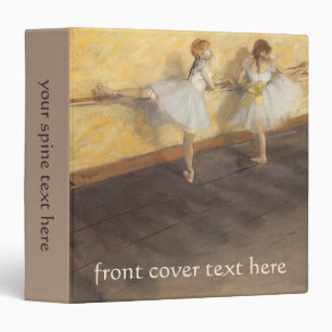 Dancers at the Bar by Edgar Degas, Vintage Ballet Binder