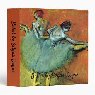 Dancers at the Bar by Edgar Degas, Vintage Ballet Binder