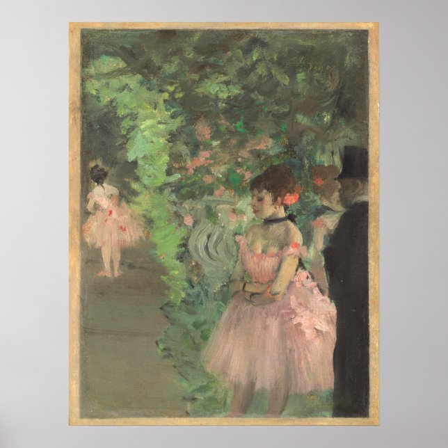 Dancers Backstage - Edgar Degas Fine Art Poster (Front)