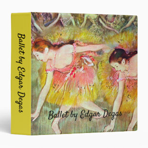 Dancers Bending Down by Edgar Degas, Ballet Art Binder