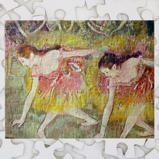 Dancers Bending Down by Edgar Degas, Ballet Art Jigsaw Puzzle (Creator Uploaded)