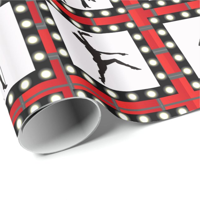 Dancers Cabaret Show Dancers Wrapping Paper (Roll Corner)
