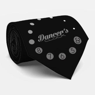 Dancer's clock with numbers for a Dancer's Tie
