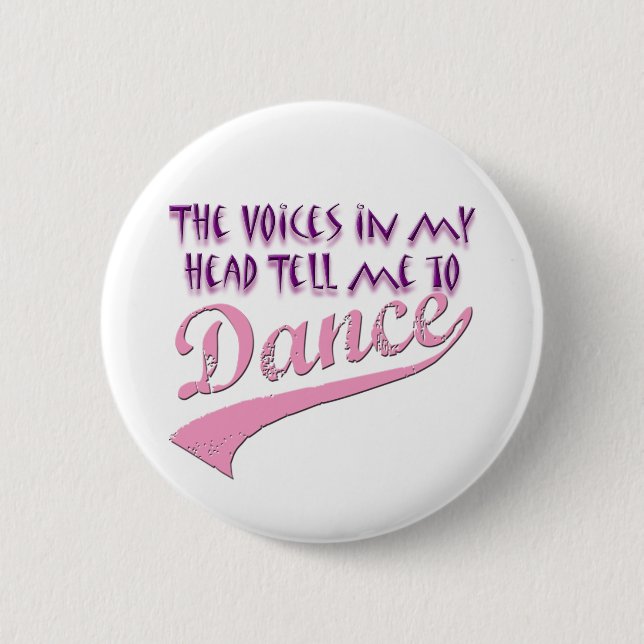 Dancers Delight Apparel and Merchandise 2 Inch Round Button (Front)