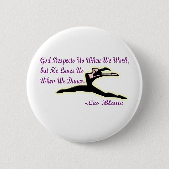 Dancers Delight Apparel and Merchandise 2 Inch Round Button (Front)