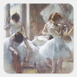Dancers Edgar Degas   Square Sticker