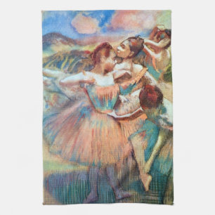 Dancers in a Landscape by Edgar Degas Kitchen Towel