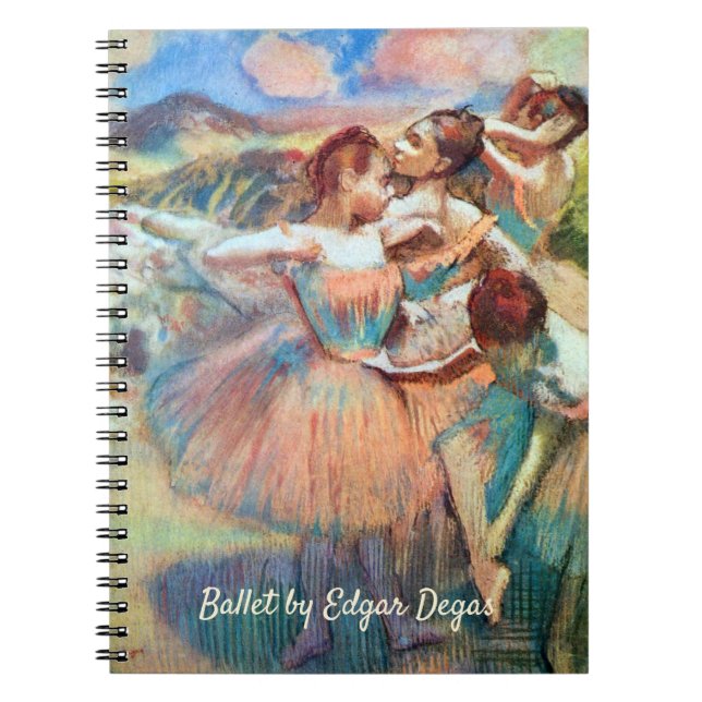 Dancers in a Landscape by Edgar Degas Notebook (Front)