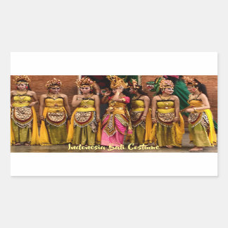 Dancers in Folk Costume from Bali Indonesia Sticker