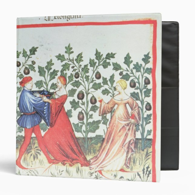 Dancers in front of Broom Plants, 13th century Binder (Front/Inside)