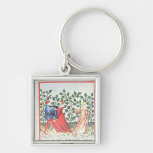 Dancers in front of Broom Plants, 13th century Keychain