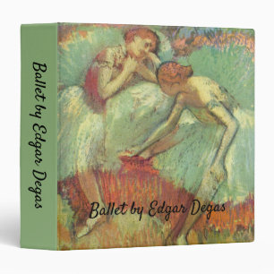 Dancers in Green by Edgar Degas, Vintage Ballet Binder