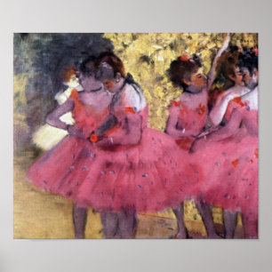 Dancers in Pink Between the Scenes Poster
