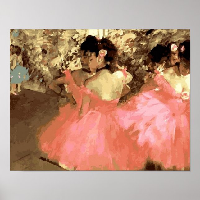 Dancers in Pink by Degas Poster (Front)