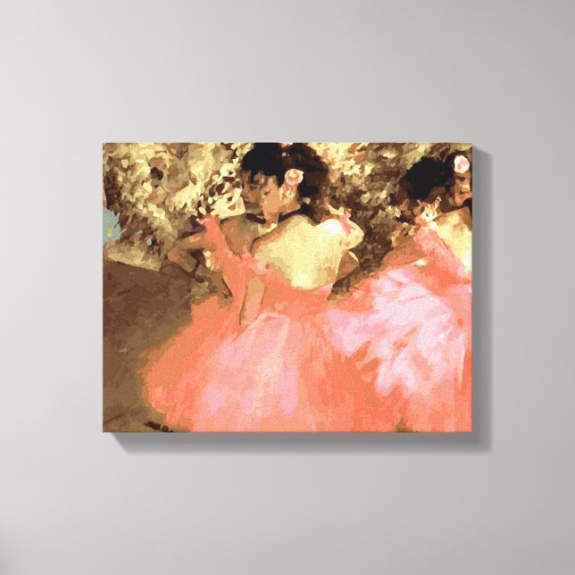 Dancers in Pink by Degas Wrapped Canvas (Front)