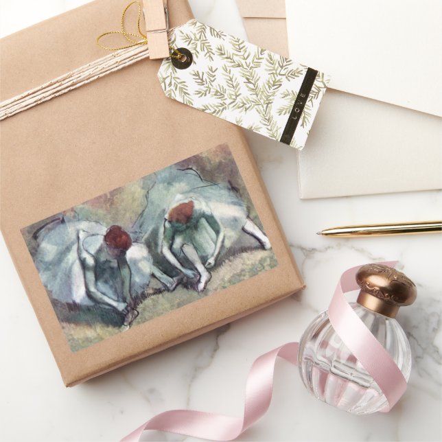 Dancers Lacing Their Shoes by Edgar Degas Sticker (Gifting)