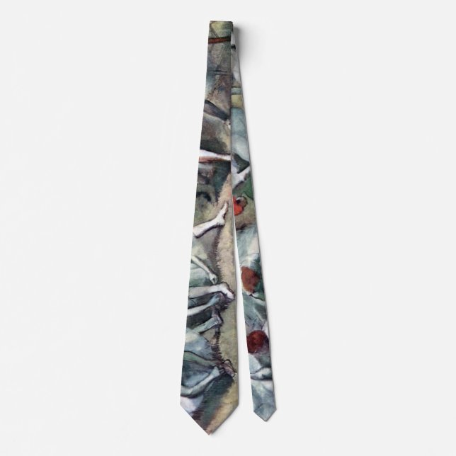 Dancers Lacing Their Shoes by Edgar Degas Tie (Front)