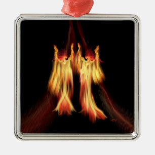 Dancers Metal Ornament