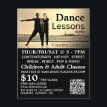 Dancers on Stage, Dance Lesson Advertising Flyer<br><div class="desc">Dancers on Stage,  Dance Lesson Advertising Flyers By The Business Card Store.</div>