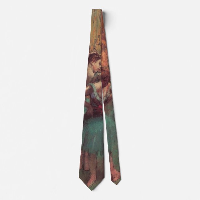 Dancers, Pink and Green by Edgar Degas Tie (Front)
