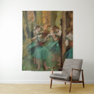 Dancers, Pink and Green Edgar Degas Tapestry