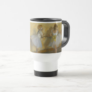Dancers Practicing at the Barre - Edgar Degas Travel Mug