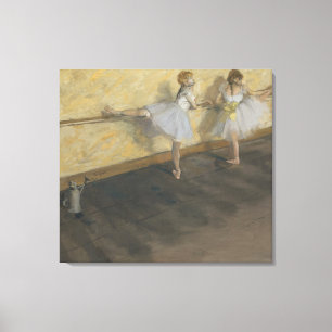 Dancers Practising at the Barre Canvas Print