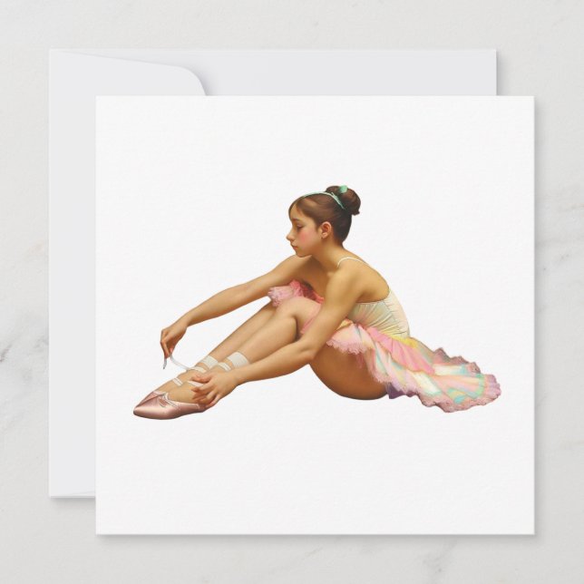 Dancers seated Flat Card (Front)
