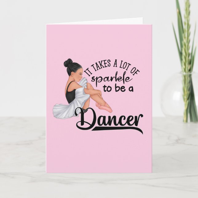 Dancers Sparkle Congratulations  Card (Front)