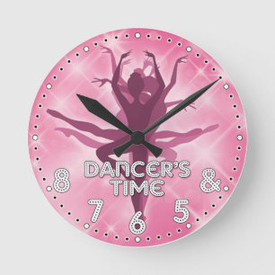 Dancer's Time Personalized Wall Clock