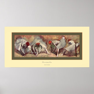 Dancers Tying Shoes~ Edgar Degas Poster