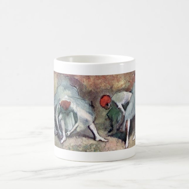 Dancers Tying Their Shoes, Edgar Degas Coffee Mug (Center)