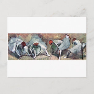 Dancers Tying Their Shoes, Edgar Degas Postcard