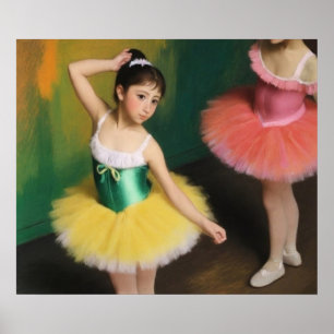 Dancers with beautiful bright colors poster