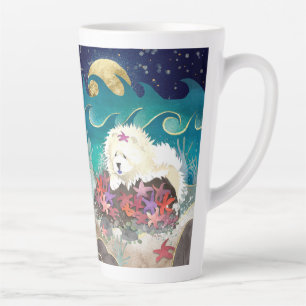 DANCIEN' AVEC LA BOUGIE STARZ Cream Chow Latte Mug