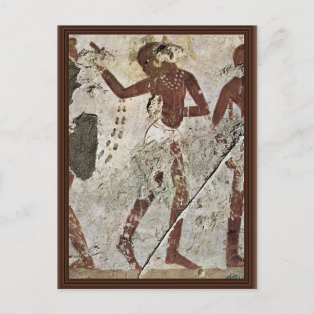 Dancing Africans By Maler Der Grabkammer Des Horem Postcard (Front)