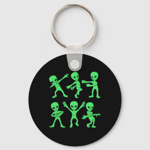 Dancing Aliens Dance Challenge Boys Girls Kids Hal Keychain