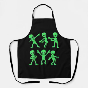 Dancing Aliens Dance Challenge Halloween Apron