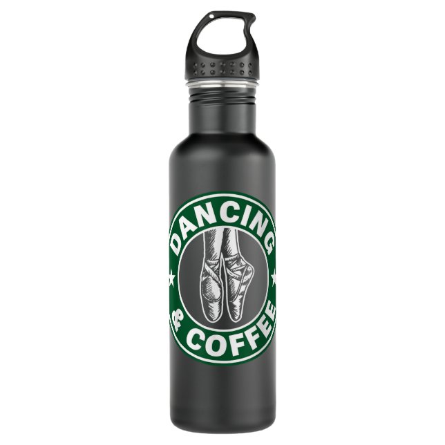Dancing and Coffee Shirt 710 Ml Water Bottle (Front)