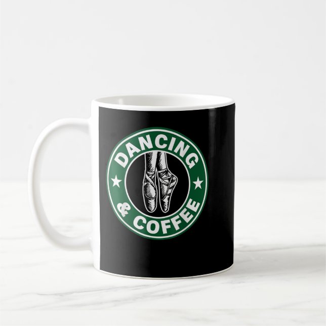 Dancing and Coffee Shirt Mug (Left)