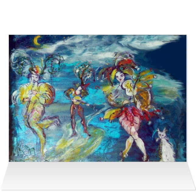 DANCING AND MUSIC IN THE NIGHT,Venetian Masquerade (Inside Horizontal (Top))